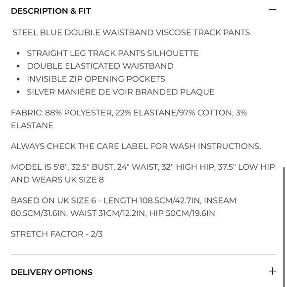 Maniere de Voir Double Waistband Viscose Track Pants Blue - Picture 3 of 12